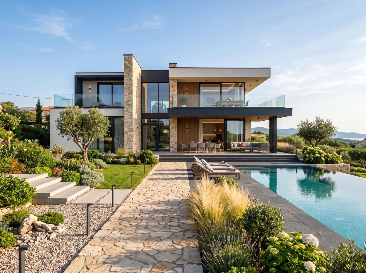 Aynı villanın gündüz render'ı
